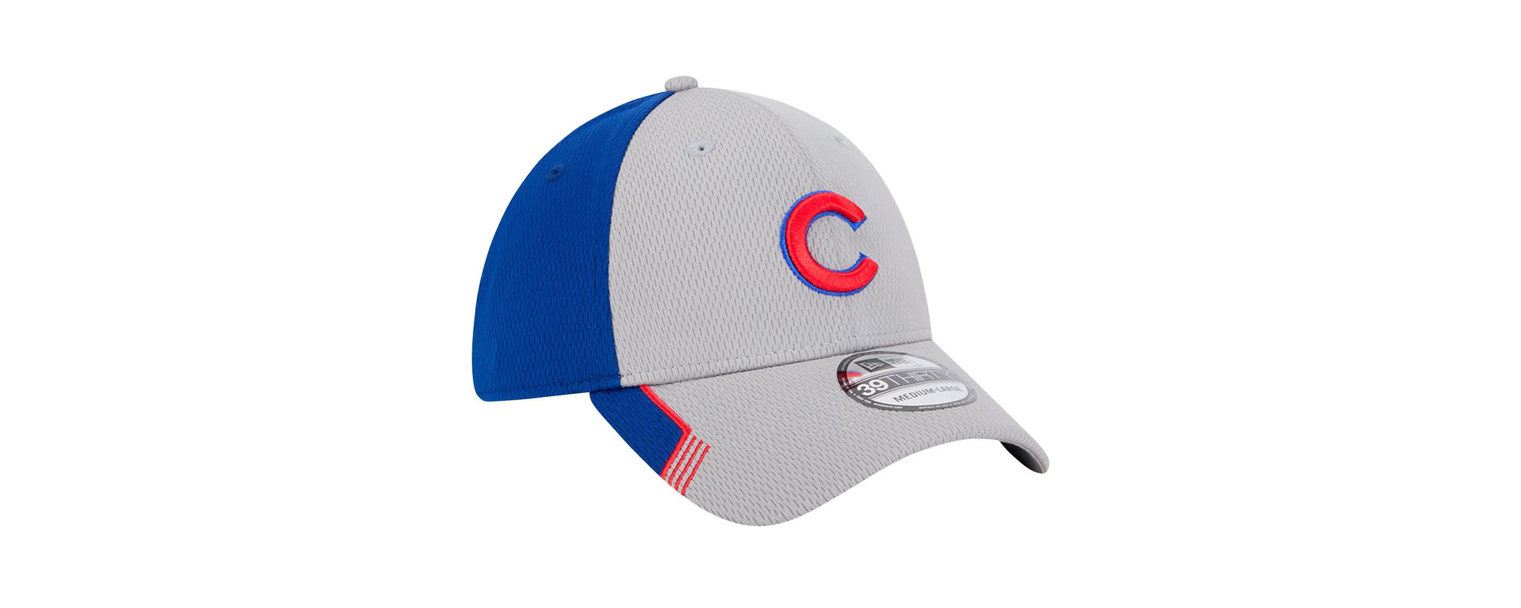 MLB Gray/Royal Chicago Cubs Visor Trim 39THIRTY Flex Hat