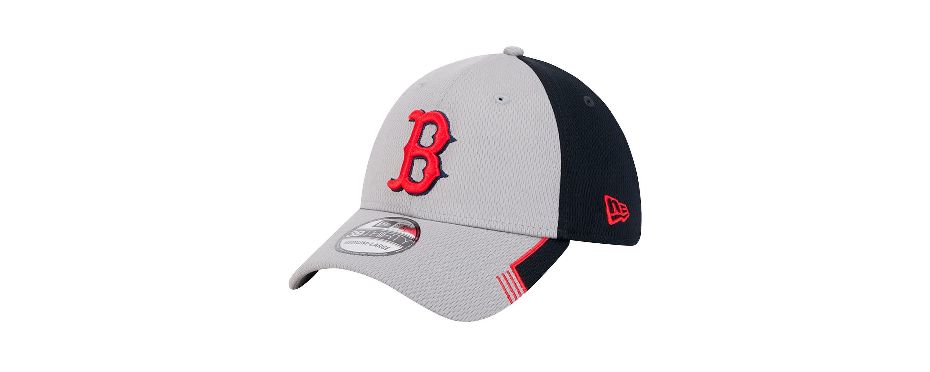 Boston Red Sox MLB Gray/Black Boston Sox Visor Trim 39THIRTY Flex Hat