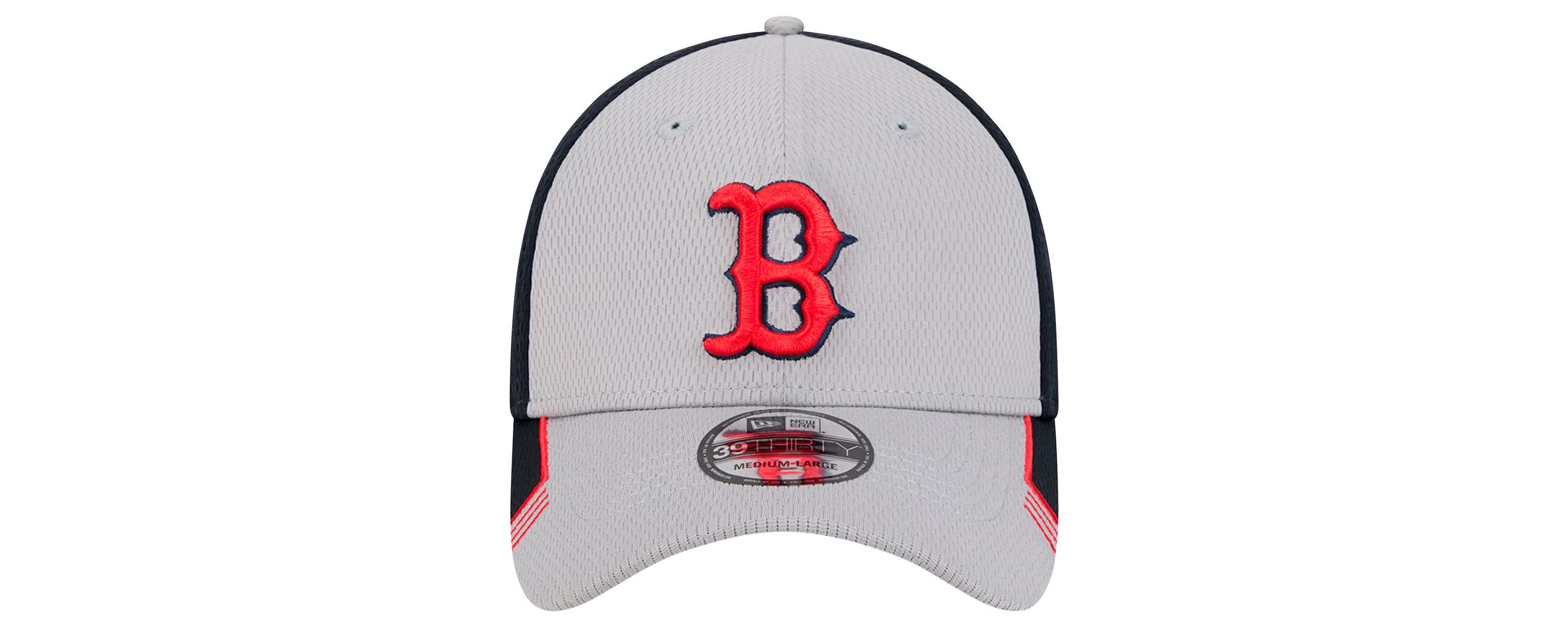Boston Red Sox MLB Gray/Black Boston Sox Visor Trim 39THIRTY Flex Hat