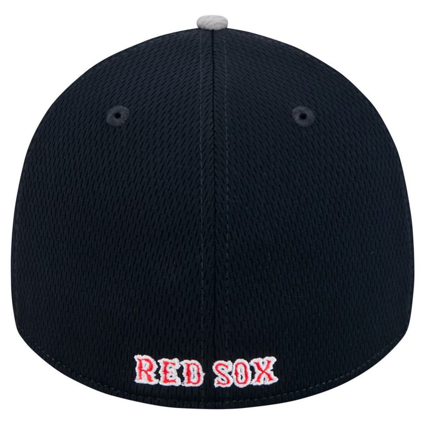 Boston Red Sox MLB Gray/Black Boston Sox Visor Trim 39THIRTY Flex Hat