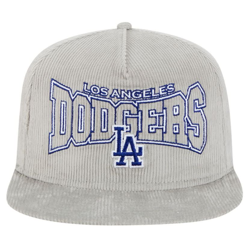 MLB Los Angeles Dodgers Corduroy Golfer Snapback Hat