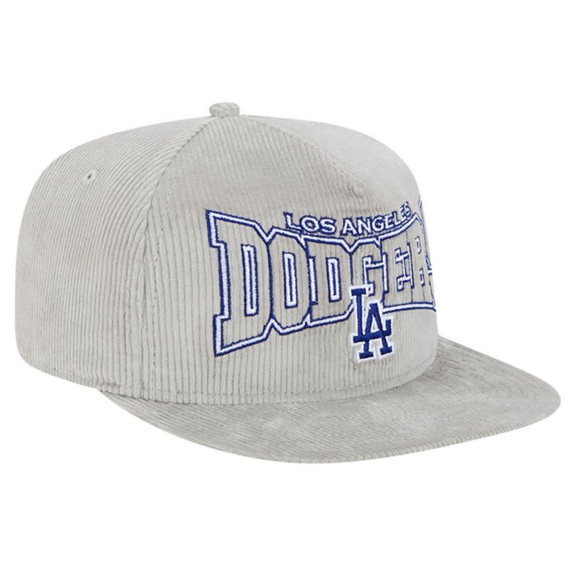 MLB Los Angeles Dodgers Corduroy Golfer Snapback Hat