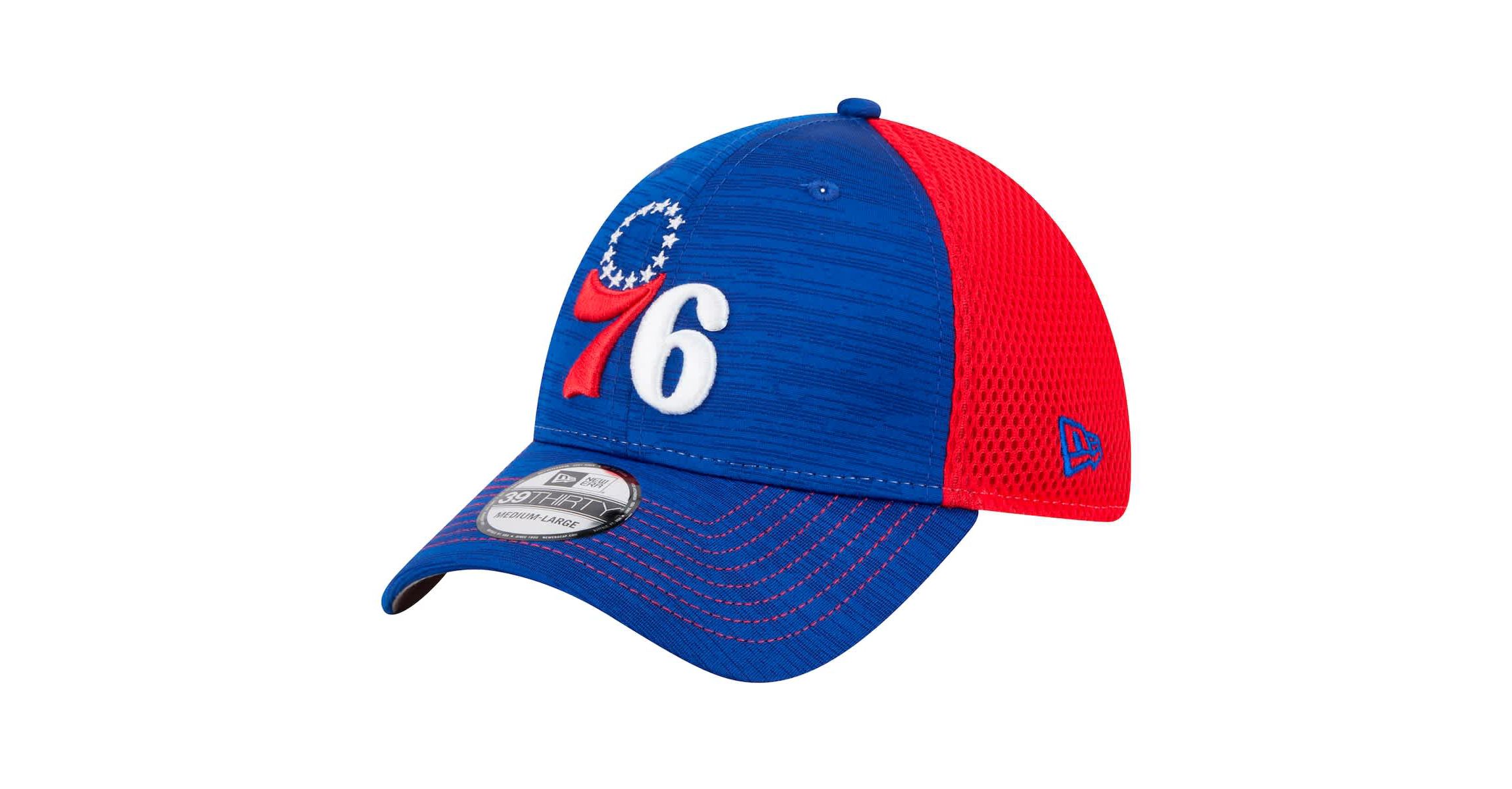 NBA Royal/Red Philadelphia 76ers Active Tech Neo Flex 39THIRTY Flex Hat