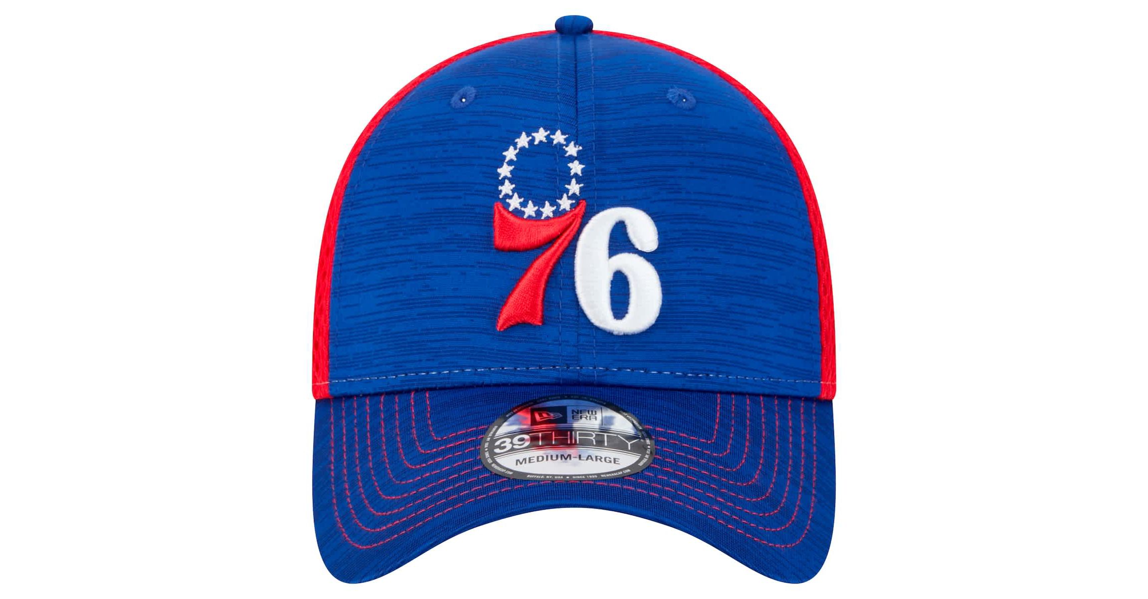 NBA Royal/Red Philadelphia 76ers Active Tech Neo Flex 39THIRTY Flex Hat