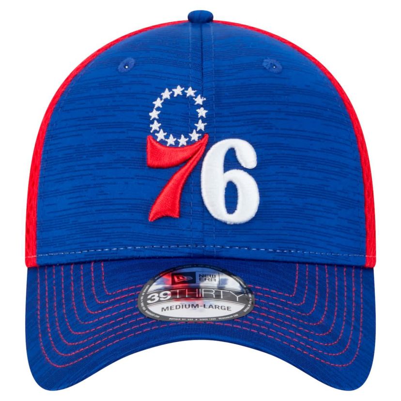 NBA Royal/Red Philadelphia 76ers Active Tech Neo Flex 39THIRTY Flex Hat