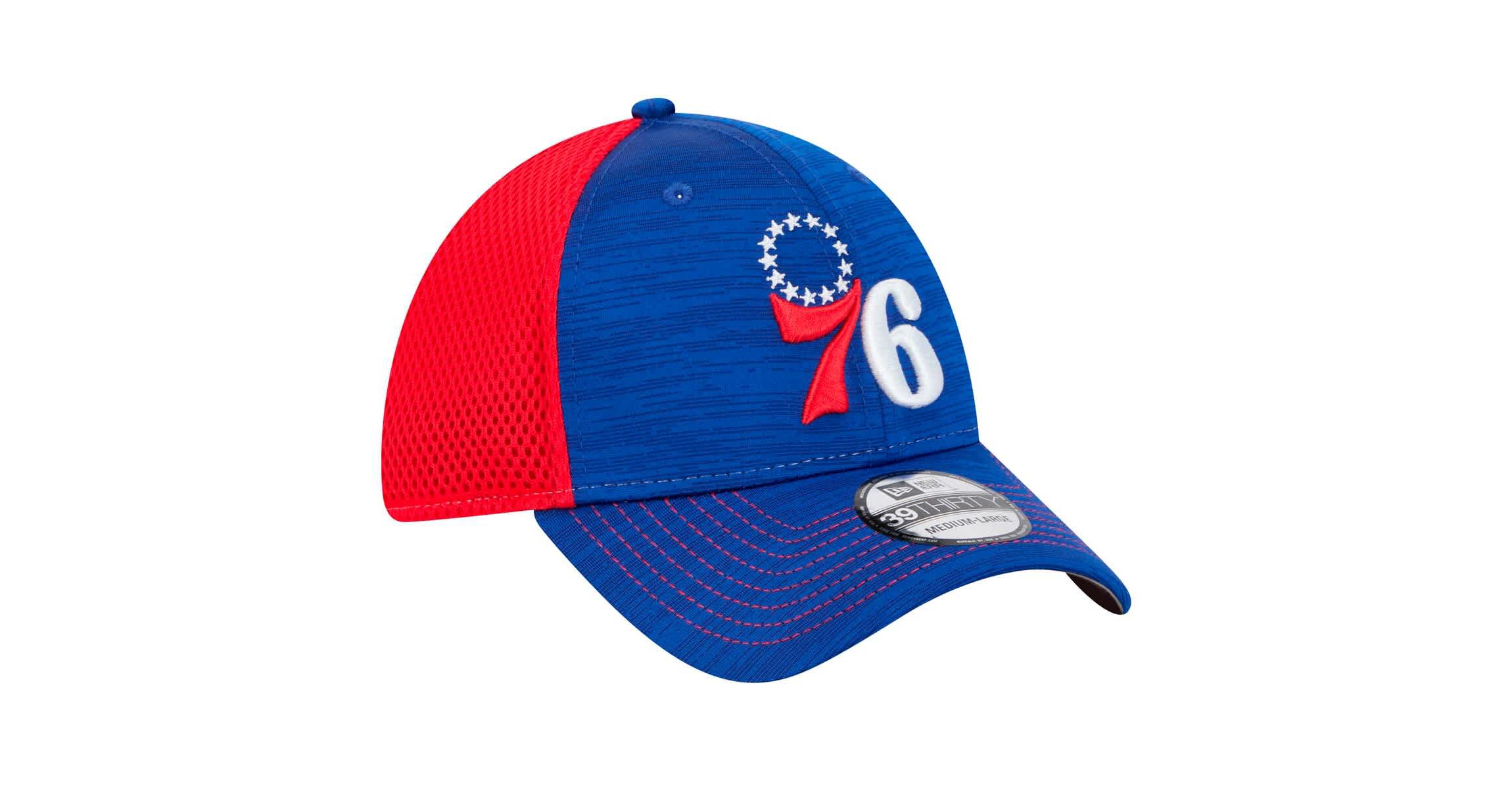 NBA Royal/Red Philadelphia 76ers Active Tech Neo Flex 39THIRTY Flex Hat