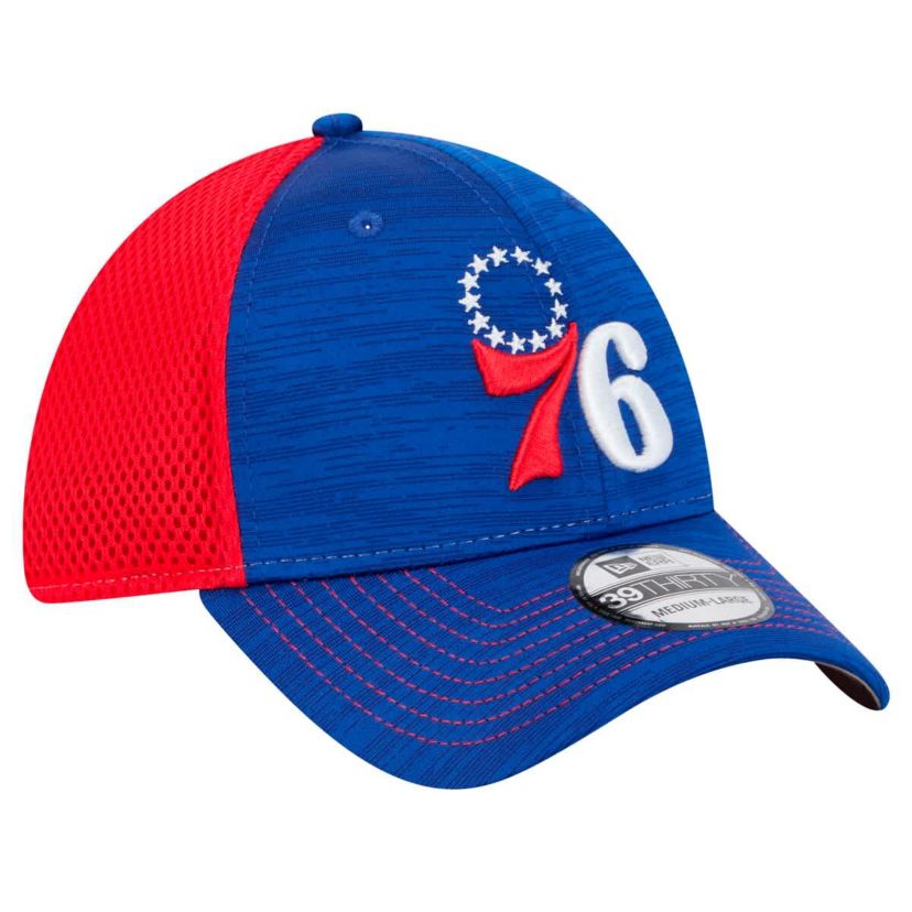 NBA Royal/Red Philadelphia 76ers Active Tech Neo Flex 39THIRTY Flex Hat