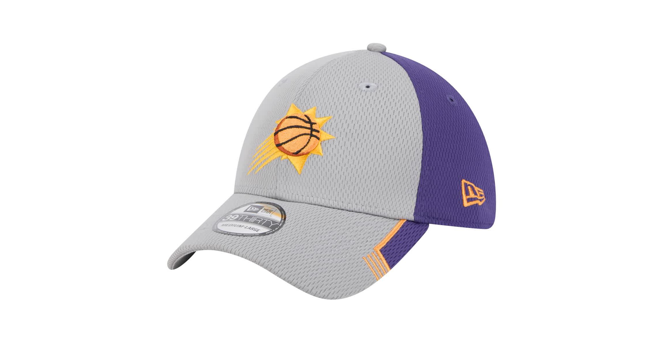 NBA Gray/Purple Phoenix Suns Active Trim 39THIRTY Flex Hat
