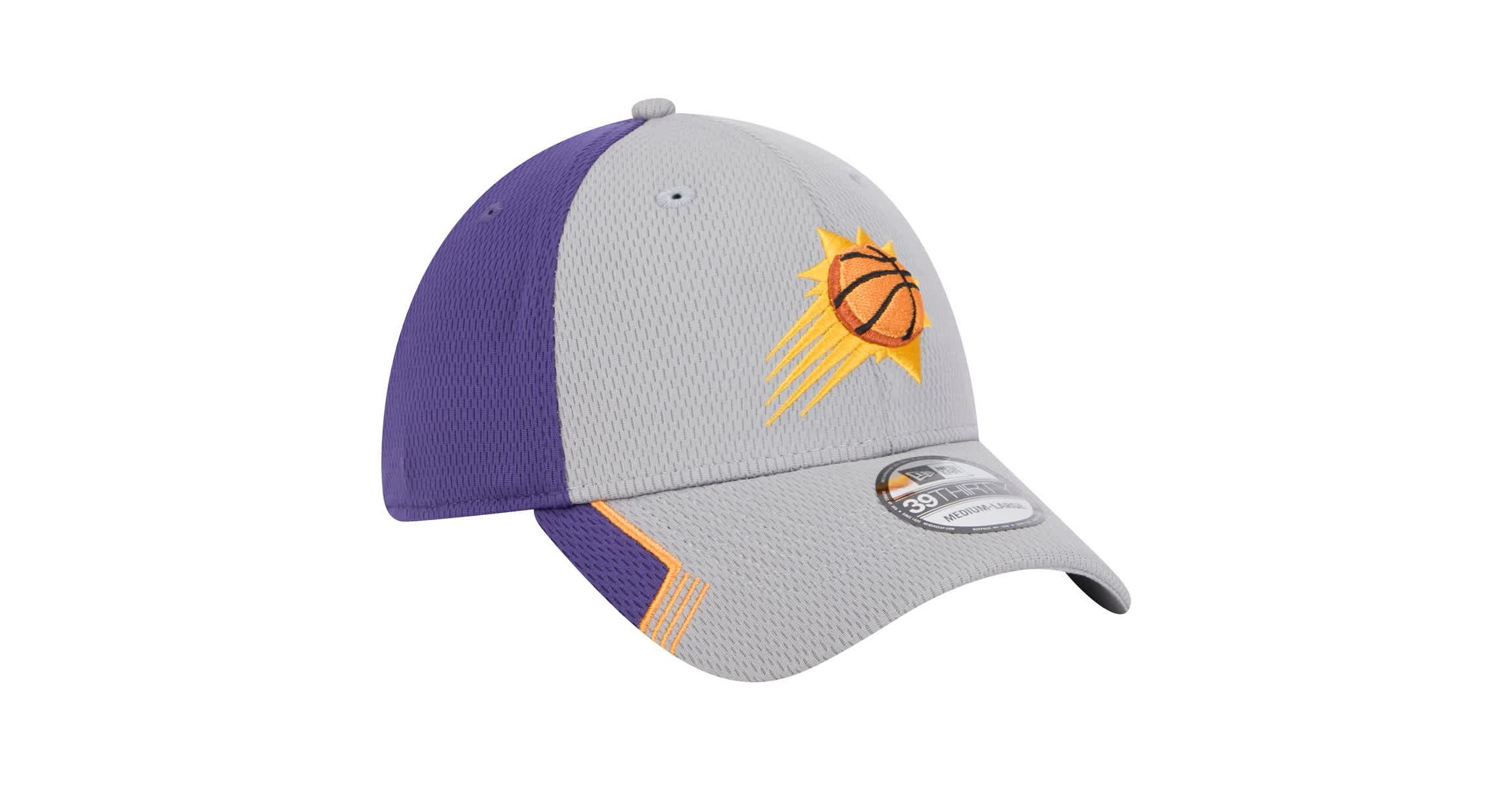 NBA Gray/Purple Phoenix Suns Active Trim 39THIRTY Flex Hat