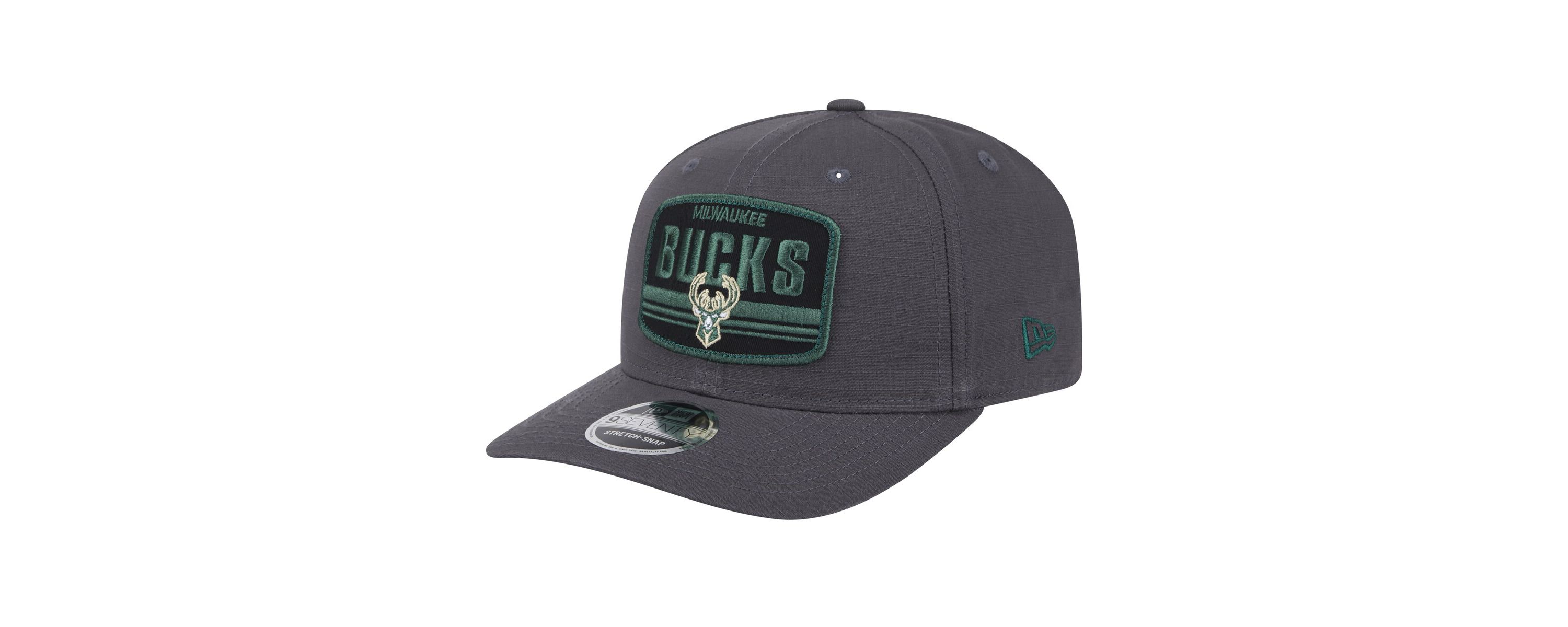 NBA Milwaukee Bucks Team Elevated Patch 9SEVENTY Adjustable Hat