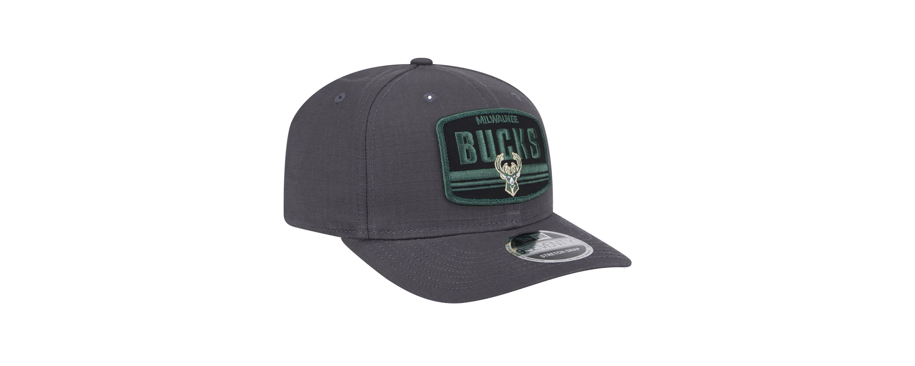 NBA Milwaukee Bucks Team Elevated Patch 9SEVENTY Adjustable Hat