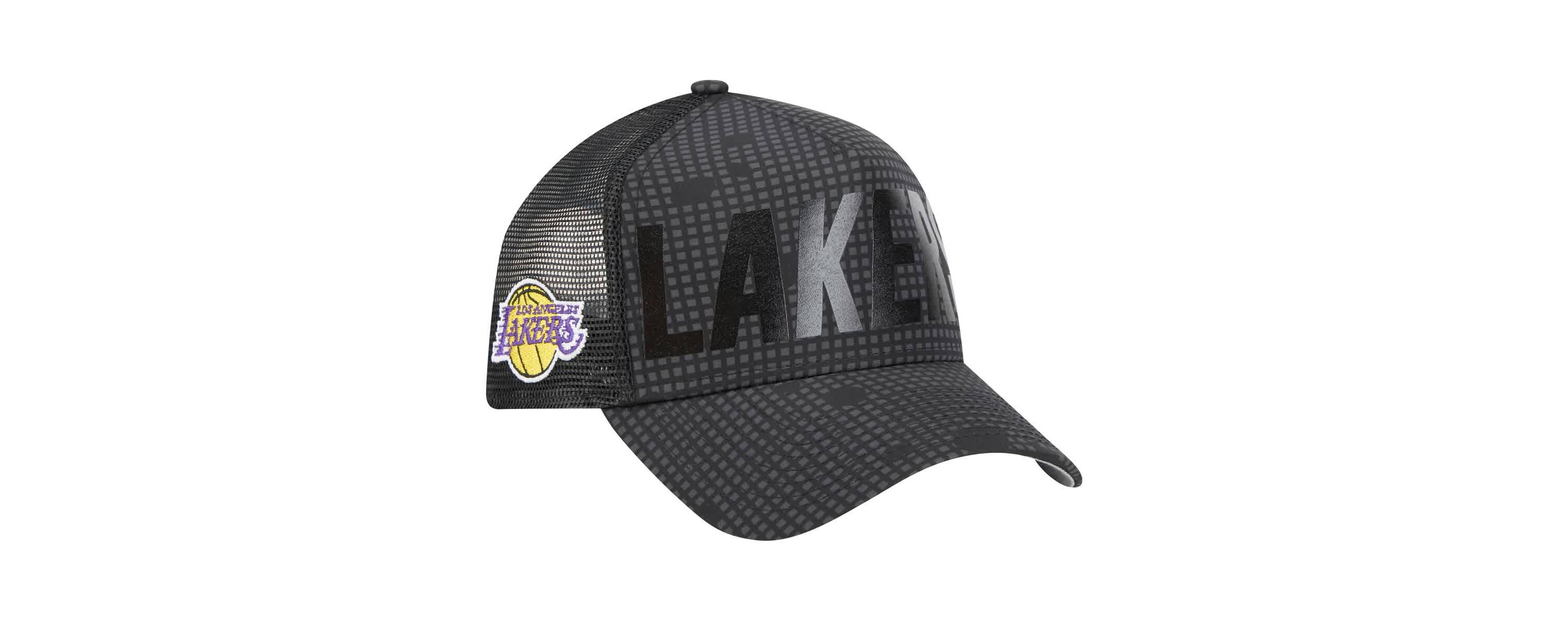 NBA Los Angeles Lakers Midnight Ink Tonal A-Frame Trucker 9FORTY Adjustable Hat