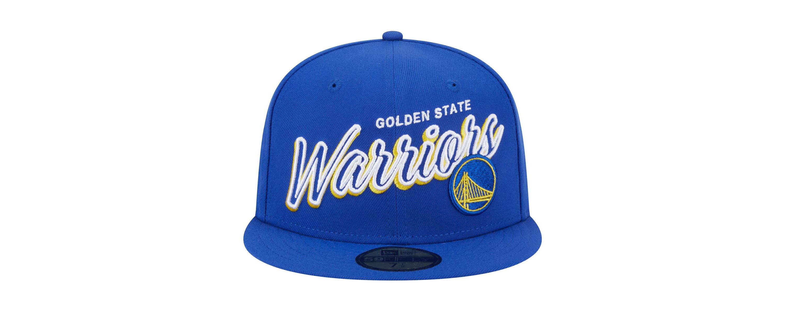 NBA Golden State Warriors Sport Night Script Sided 59FIFTY Fitted Hat