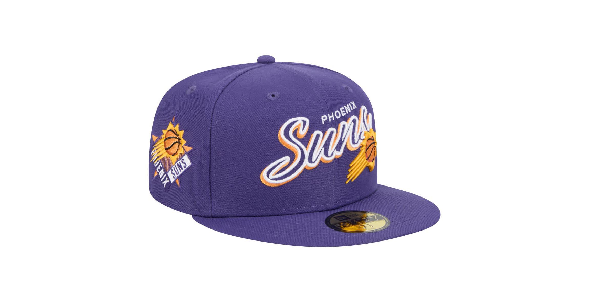 NBA Phoenix Suns Sport Night Script Sided 59FIFTY Fitted Hat