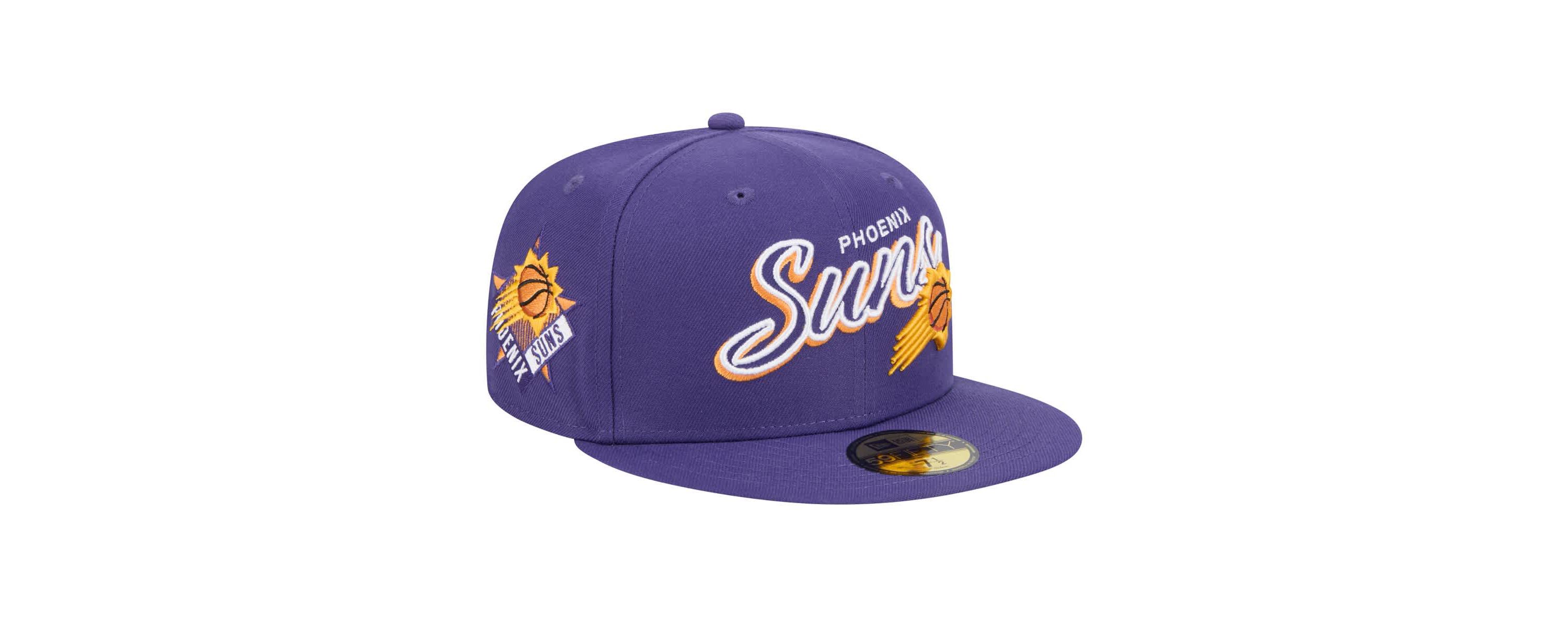 NBA Phoenix Suns Sport Night Script Sided 59FIFTY Fitted Hat