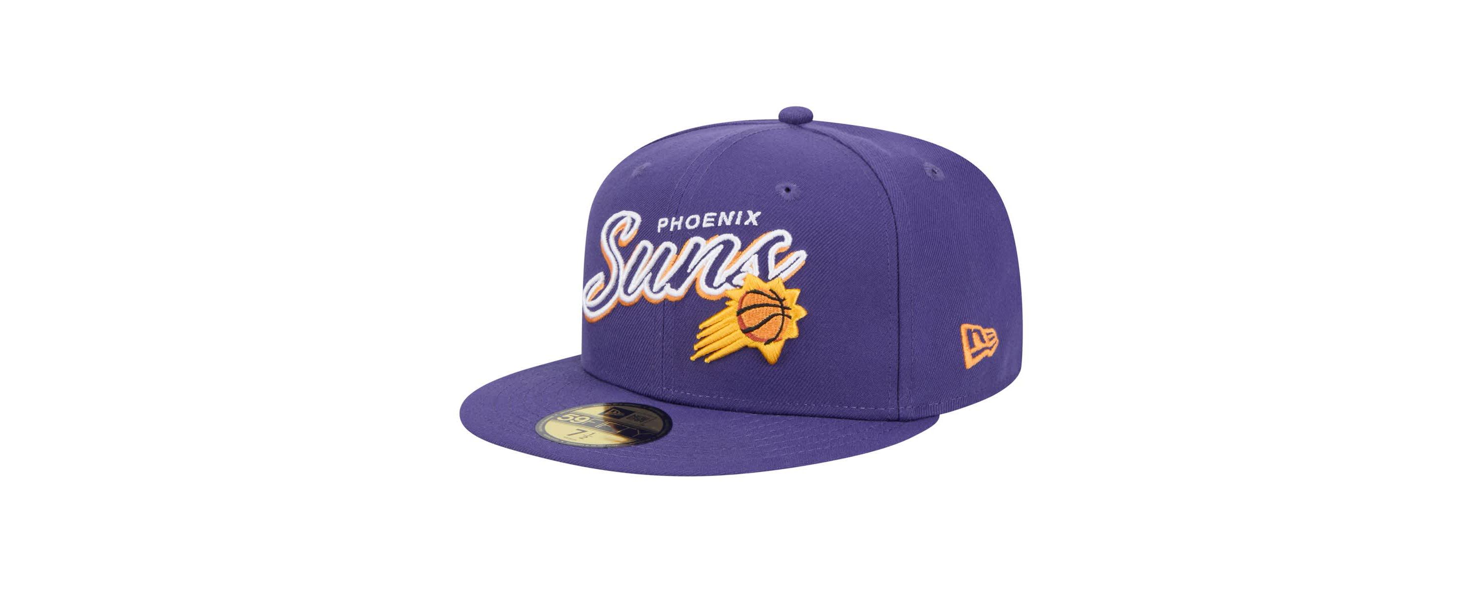 NBA Phoenix Suns Sport Night Script Sided 59FIFTY Fitted Hat