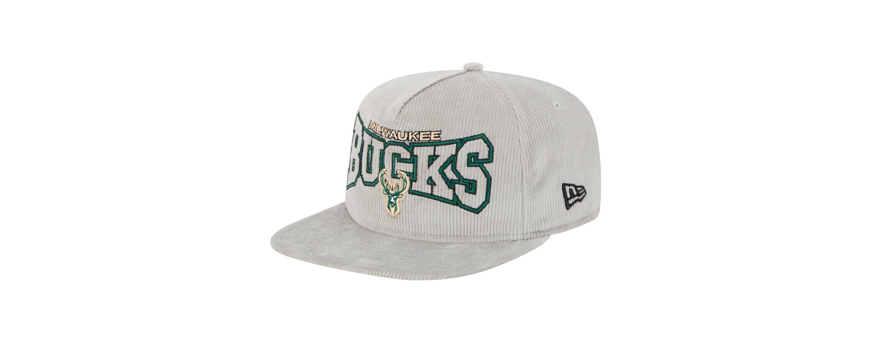NBA Milwaukee Bucks Throwback Corduroy Golfer Snapback Hat