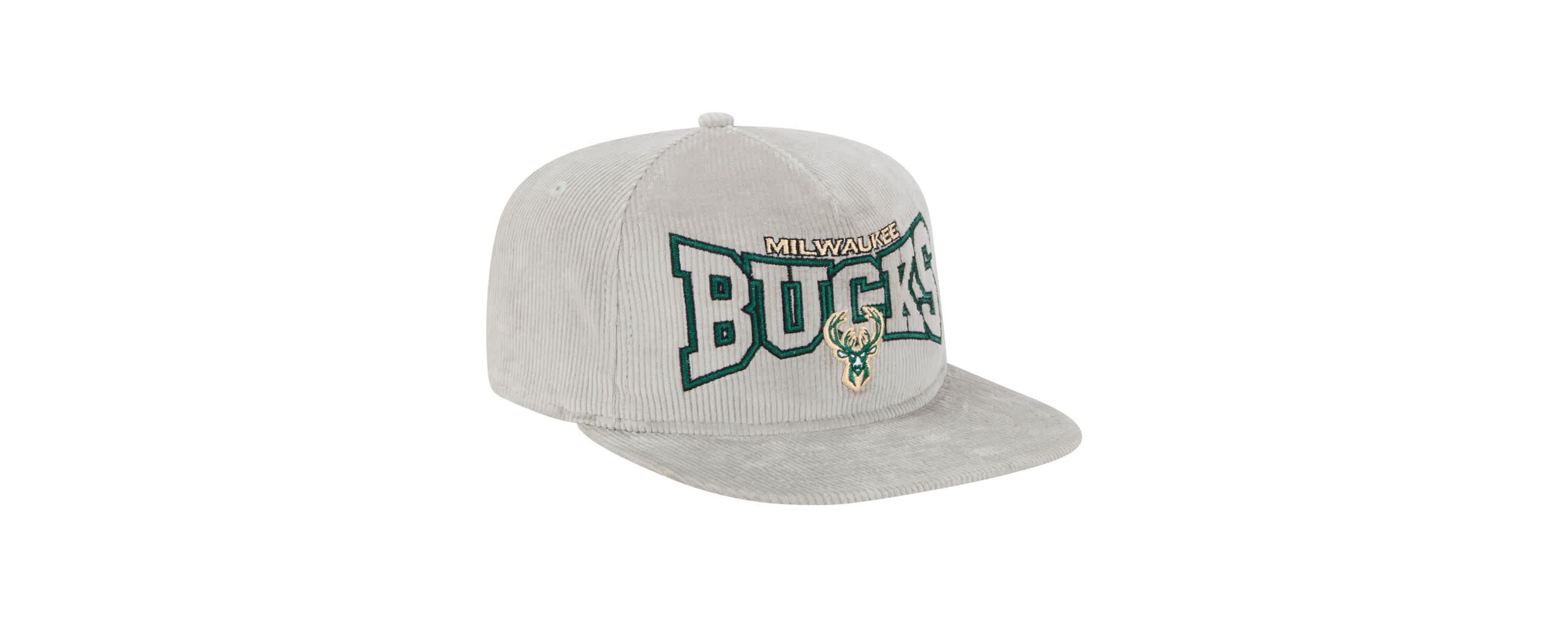 NBA Milwaukee Bucks Throwback Corduroy Golfer Snapback Hat