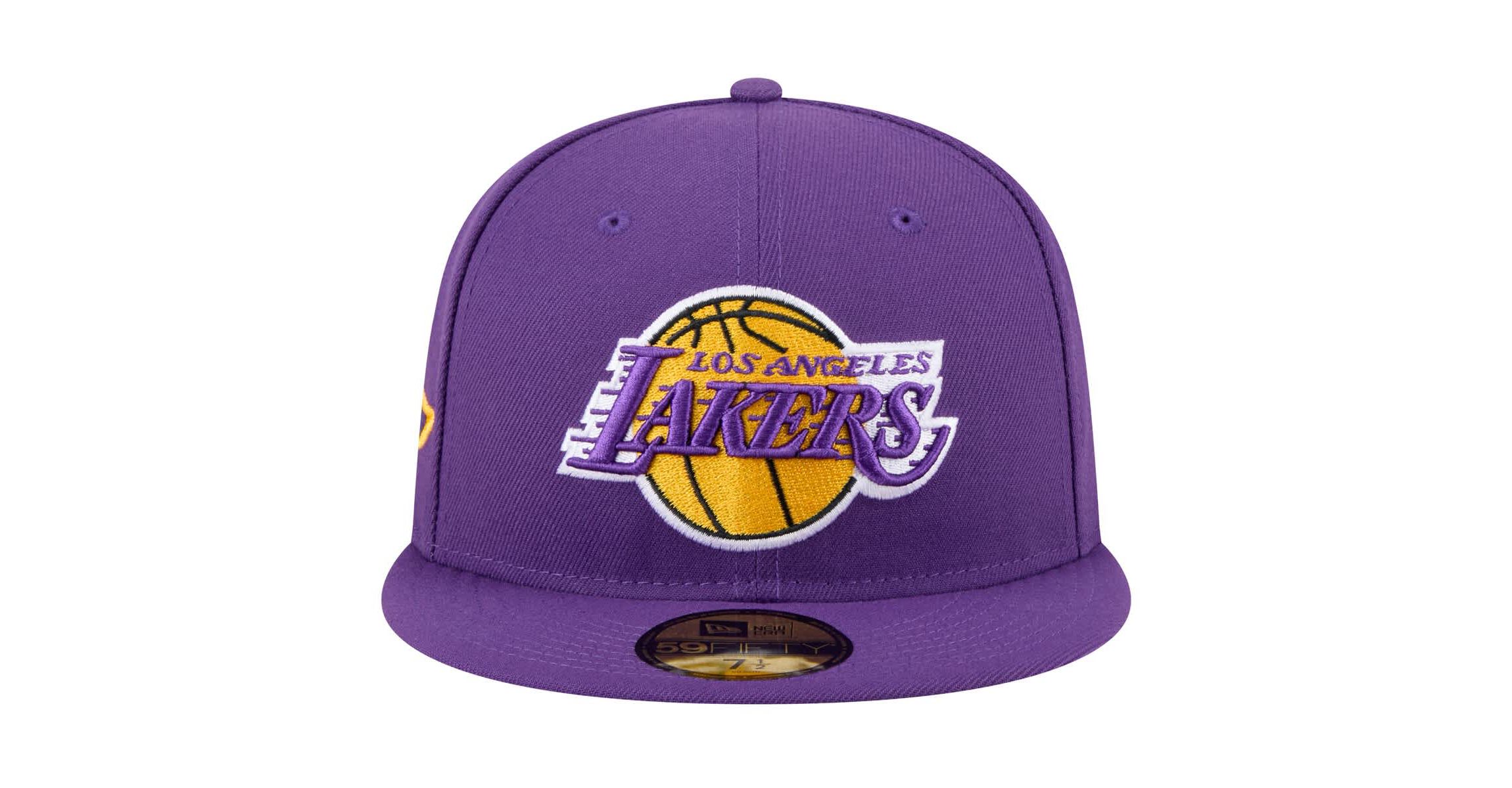 NBA Los Angeles Lakers Throwback Pennant 59FIFTY Fitted Hat