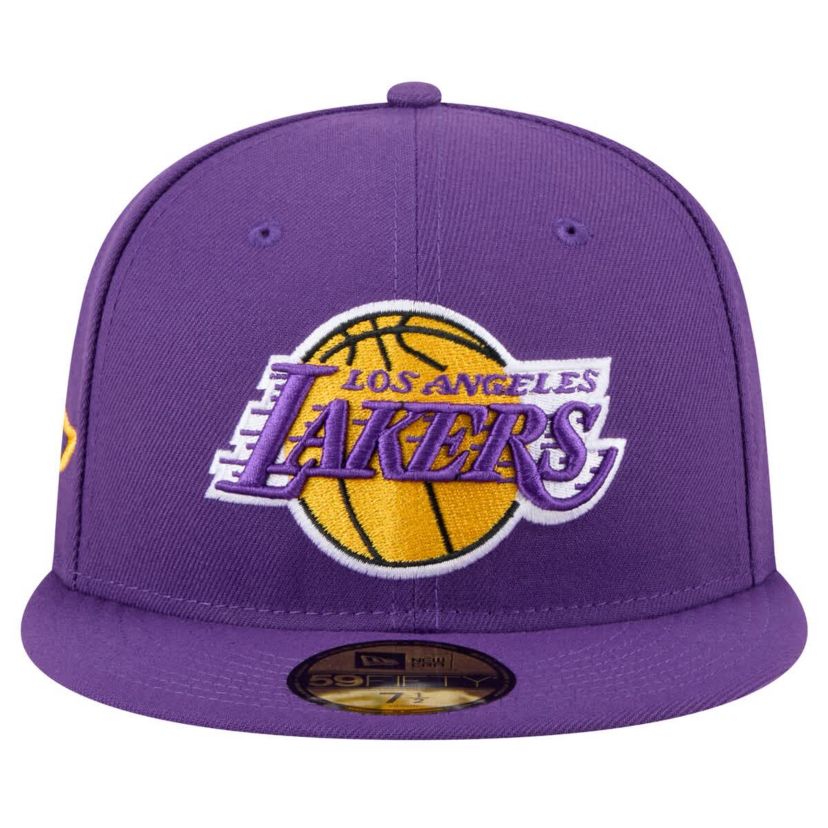 NBA Los Angeles Lakers Throwback Pennant 59FIFTY Fitted Hat