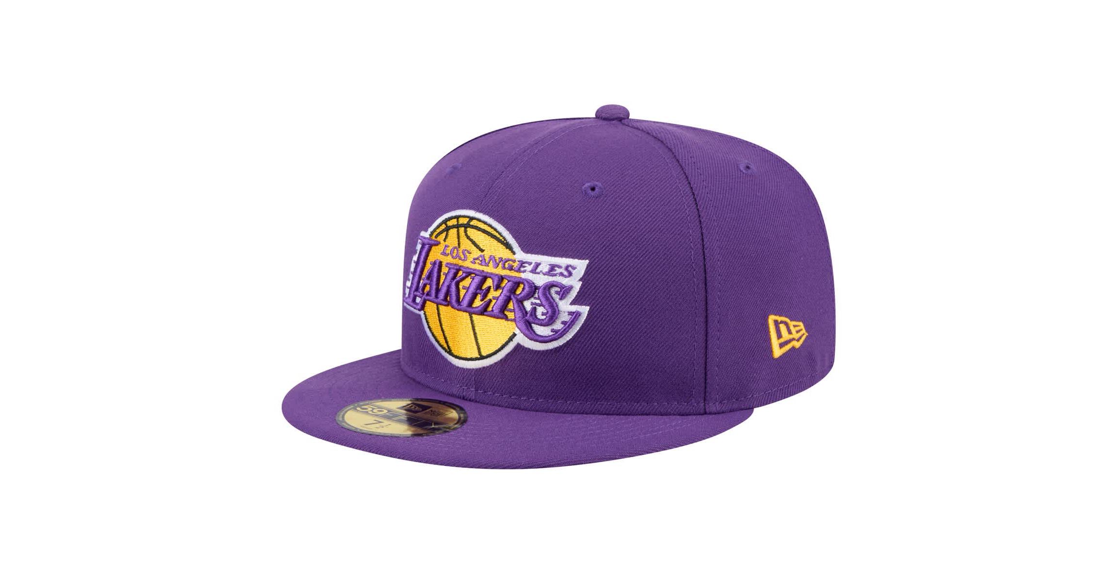 NBA Los Angeles Lakers Throwback Pennant 59FIFTY Fitted Hat