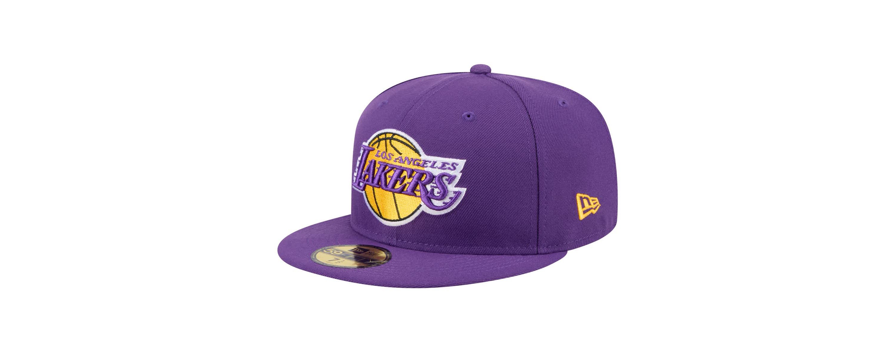 NBA Los Angeles Lakers Throwback Pennant 59FIFTY Fitted Hat