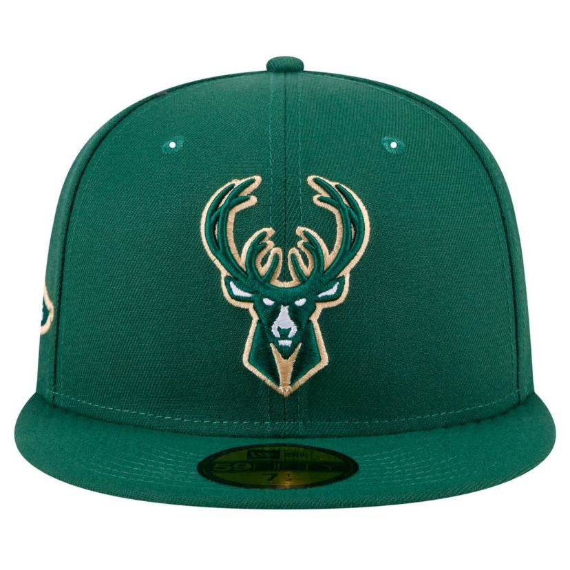 NBA Hunter Milwaukee Bucks Throwback Pennant 59FIFTY Fitted Hat