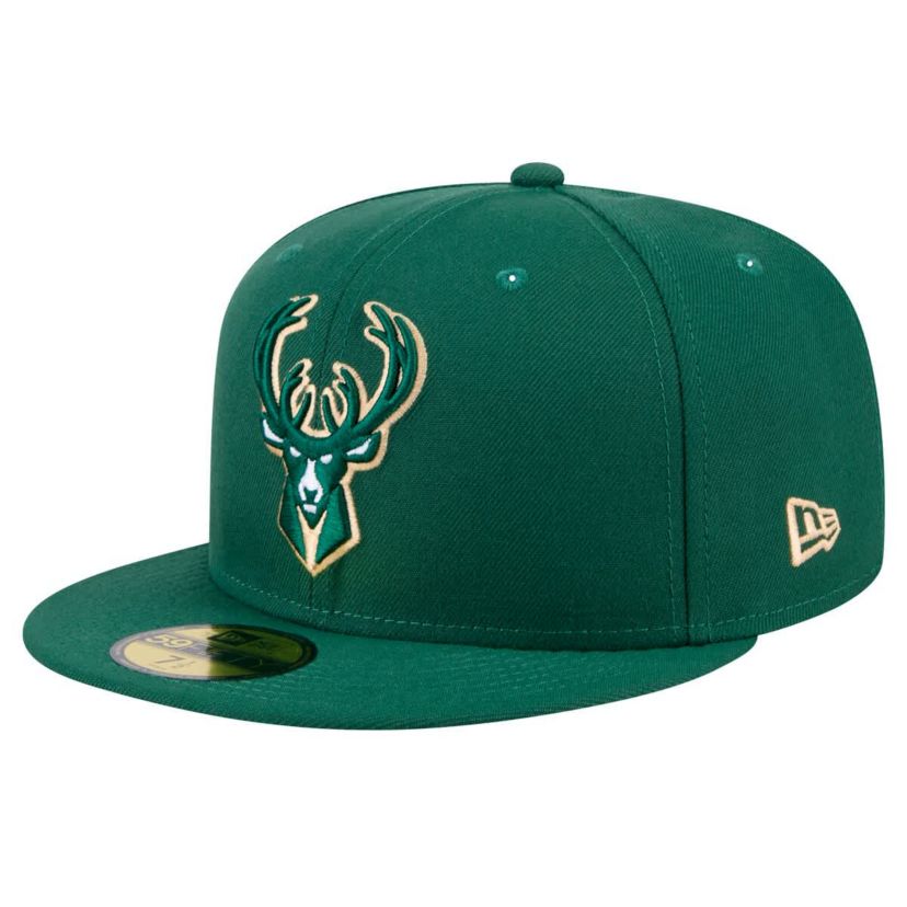 NBA Hunter Milwaukee Bucks Throwback Pennant 59FIFTY Fitted Hat