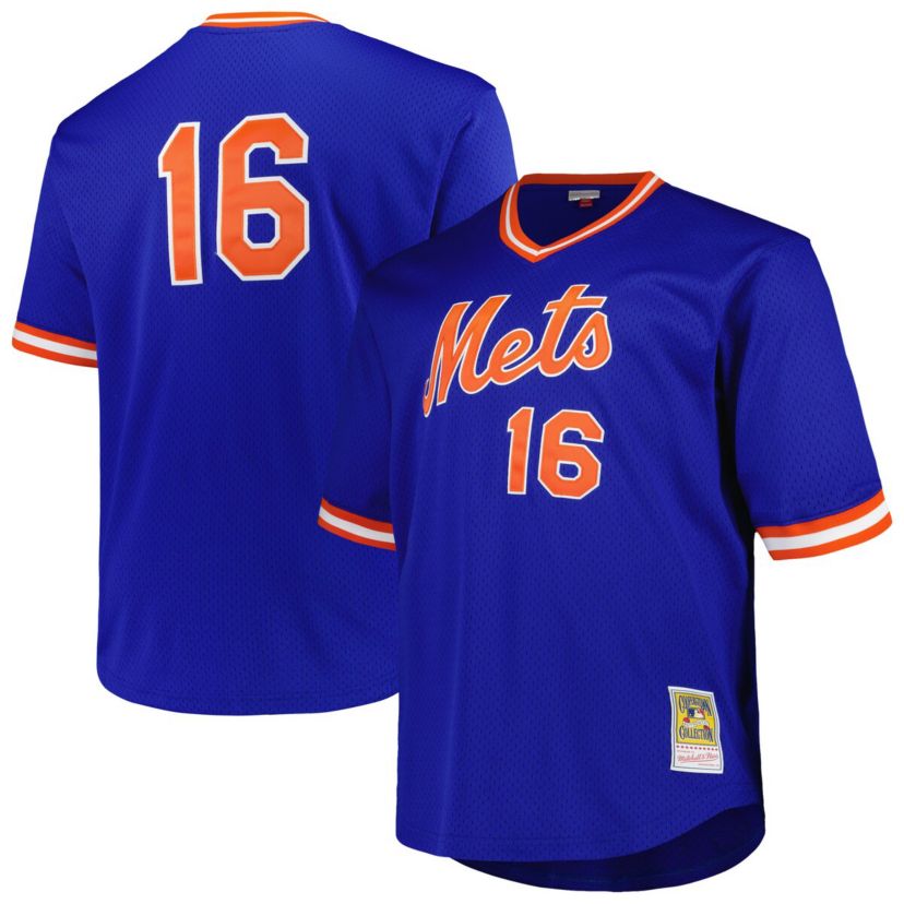 MLB Dwight Gooden New York Mets Big & Tall Cooperstown Collection Mesh Batting Practice Jersey