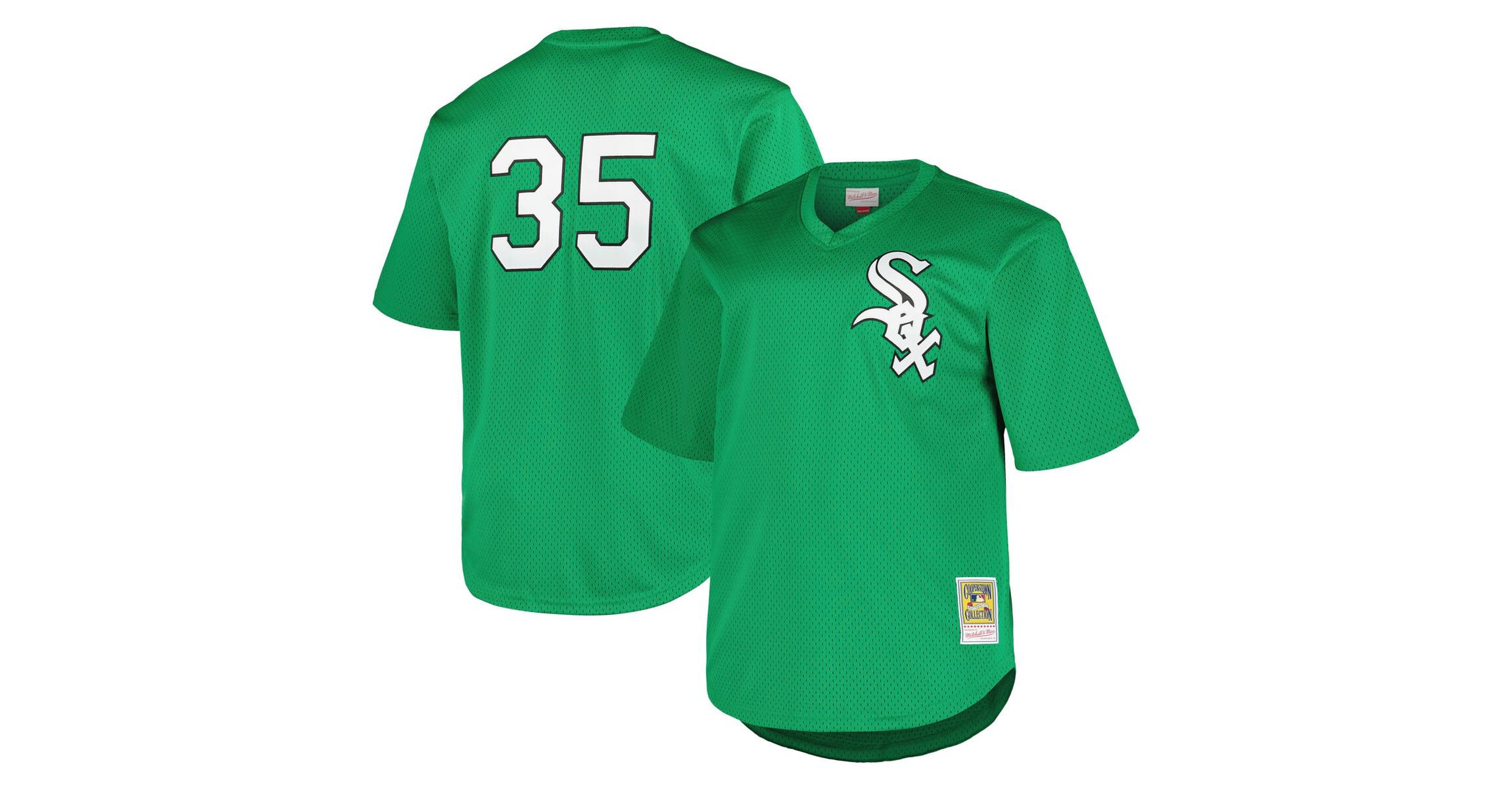 Chicago White Sox MLB Frank Thomas Kelly Chicago Sox Big & Tall Cooperstown Collection Mesh Batting Practice Jersey
