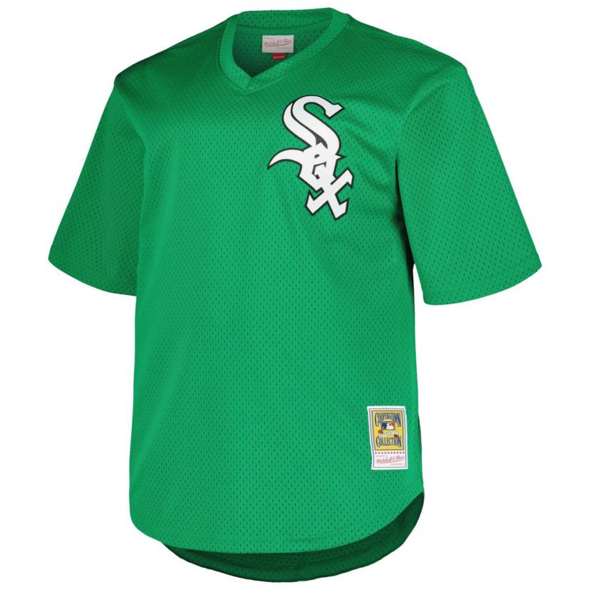 Chicago White Sox MLB Frank Thomas Kelly Chicago Sox Big & Tall Cooperstown Collection Mesh Batting Practice Jersey