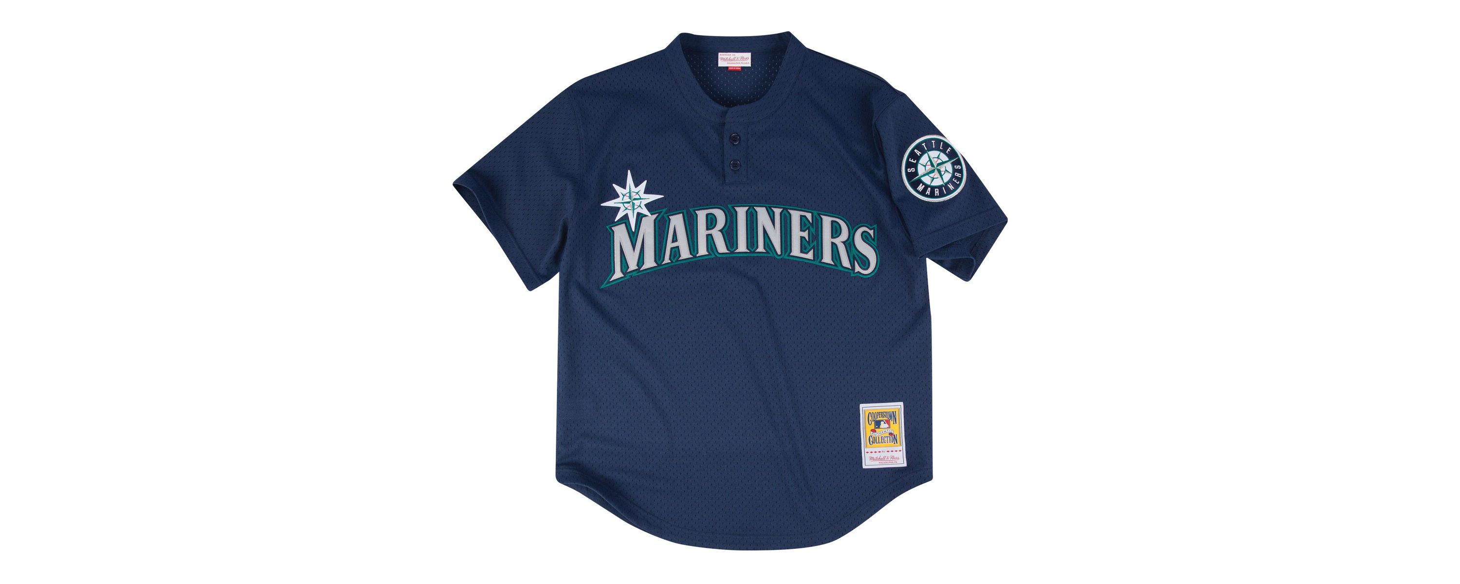 MLB Seattle Mariners Big & Tall Cooperstown Collection Mesh Batting Practice Jersey