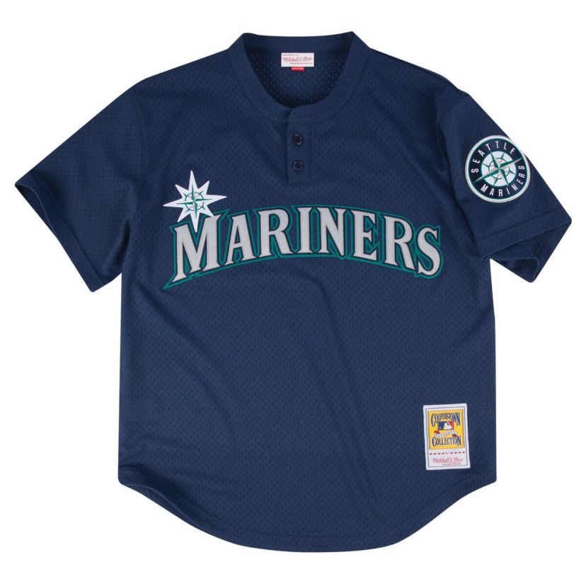 MLB Seattle Mariners Big & Tall Cooperstown Collection Mesh Batting Practice Jersey
