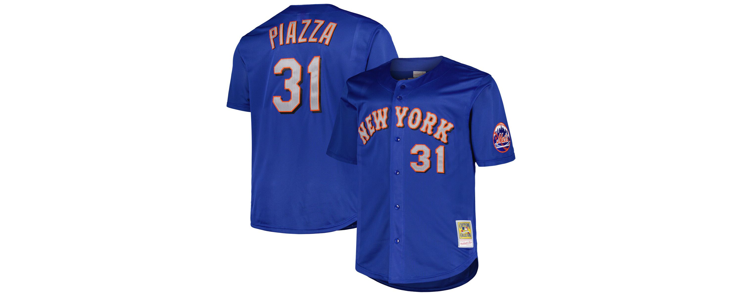 MLB Mike Piazza New York Mets Big & Tall Cooperstown Collection Mesh Batting Practice Jersey