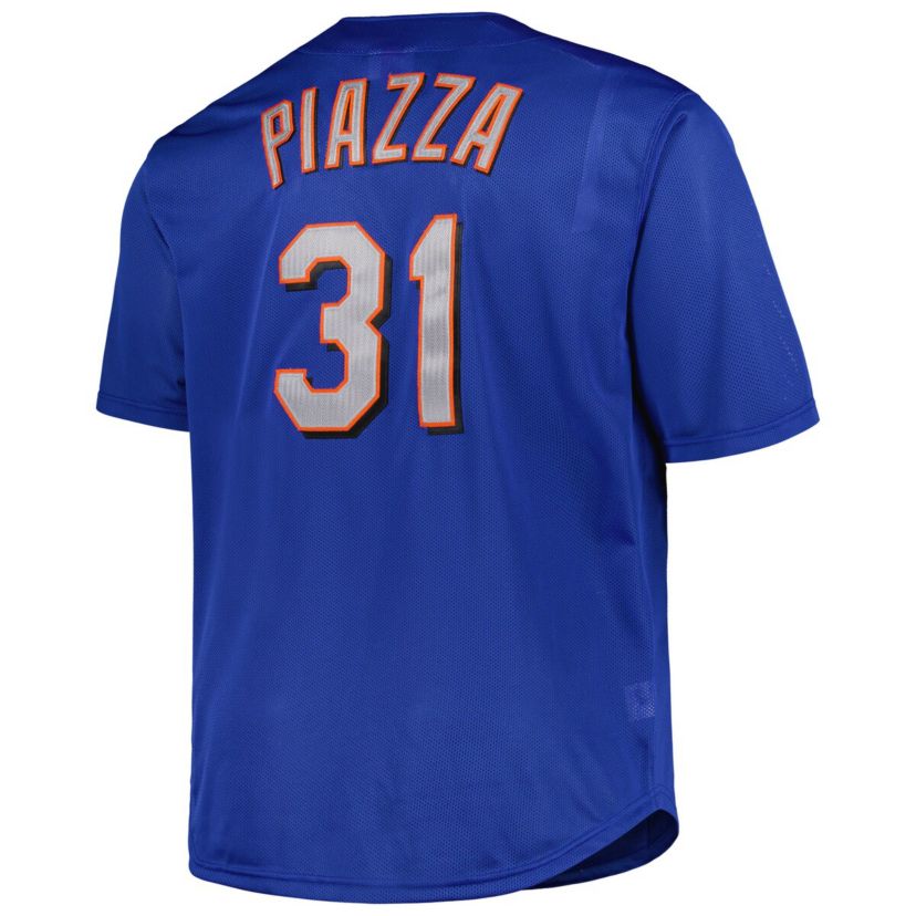 MLB Mike Piazza New York Mets Big & Tall Cooperstown Collection Mesh Batting Practice Jersey