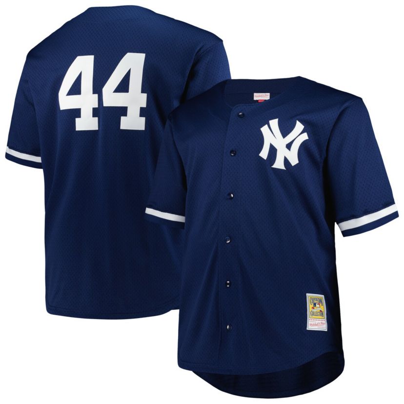 MLB Reggie Jackson New York Yankees Big & Tall Cooperstown Collection Mesh Batting Practice Jersey