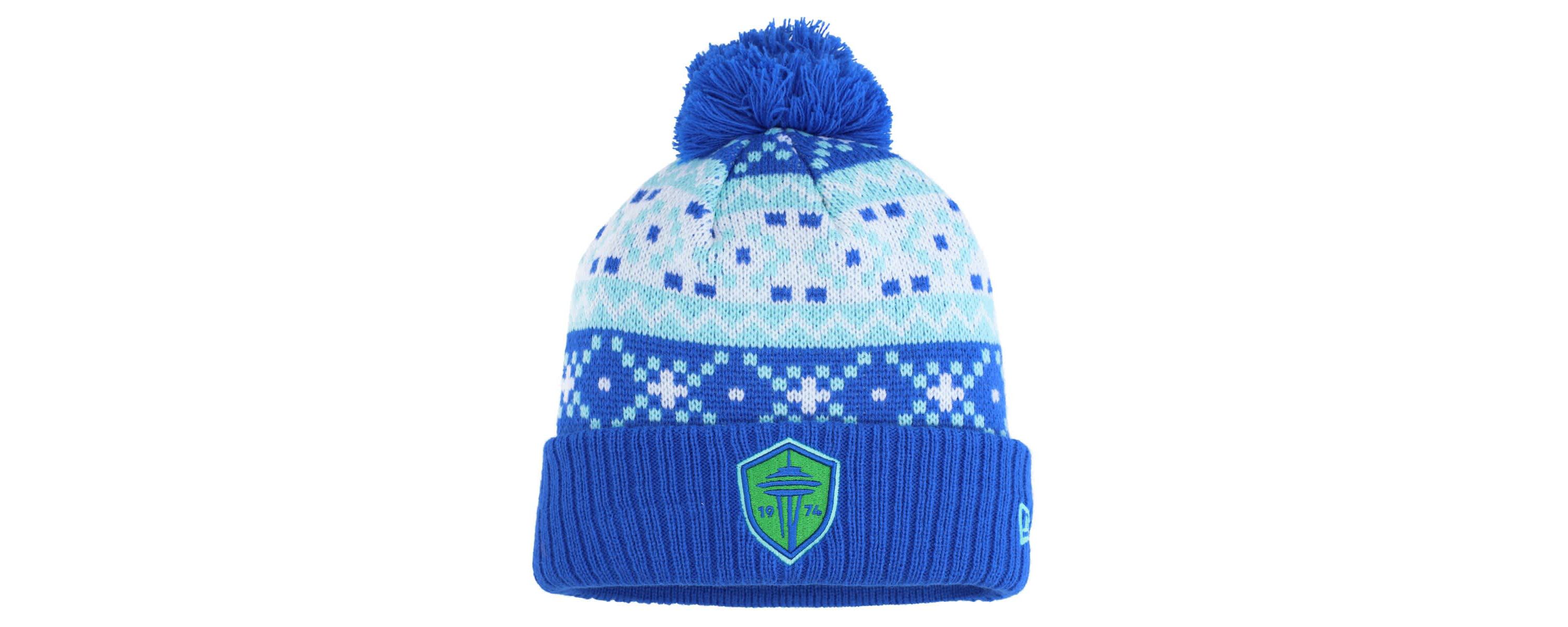 MLS Seattle Sounders FC Nostalgia Cuffed Knit Hat with Pom