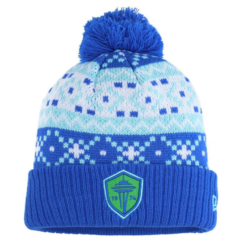 MLS Seattle Sounders FC Nostalgia Cuffed Knit Hat with Pom