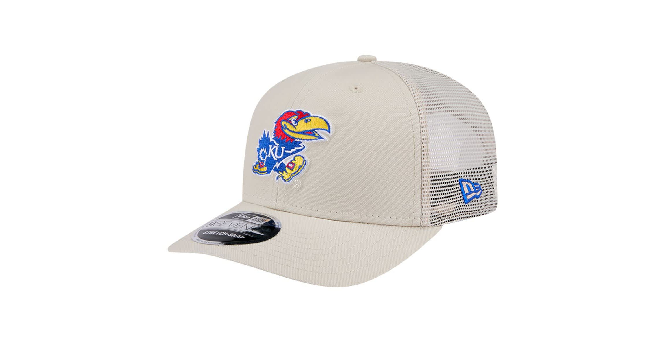 NCAA Kansas Jayhawks Canvas 9SEVENTY Stretch-Snap Adjustable Hat