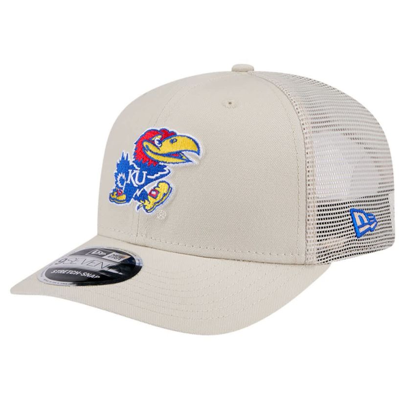 NCAA Kansas Jayhawks Canvas 9SEVENTY Stretch-Snap Adjustable Hat