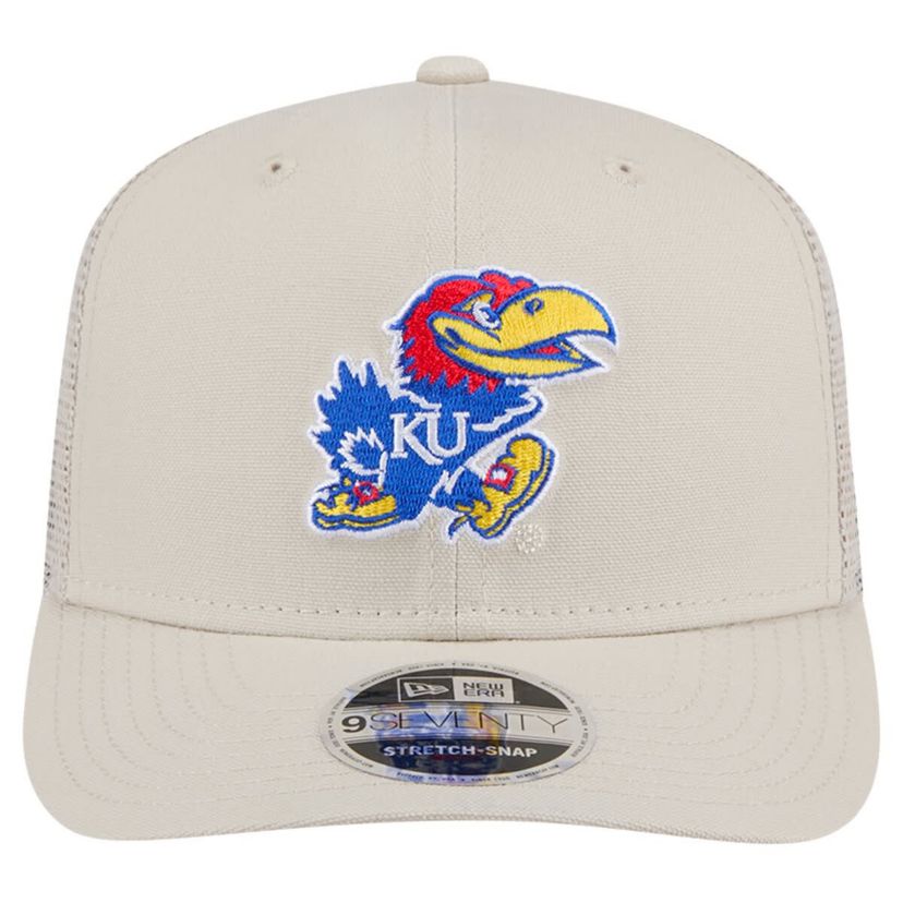 NCAA Kansas Jayhawks Canvas 9SEVENTY Stretch-Snap Adjustable Hat