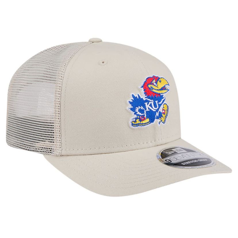 NCAA Kansas Jayhawks Canvas 9SEVENTY Stretch-Snap Adjustable Hat