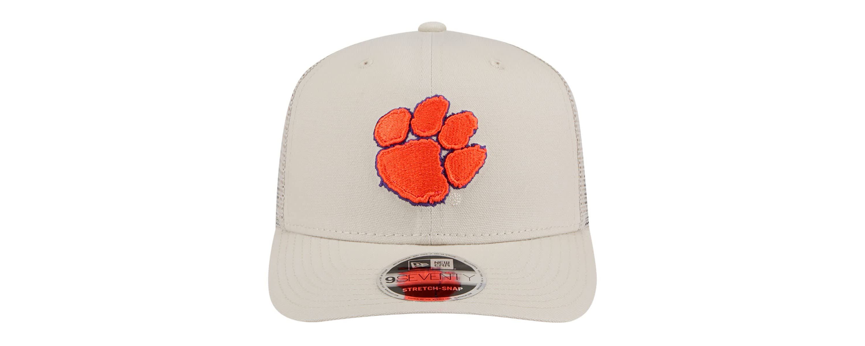 NCAA Clemson Tigers Canvas 9SEVENTY Stretch-Snap Adjustable Hat