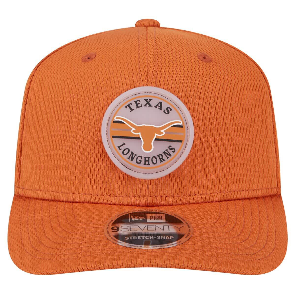 NCAA Burnt Texas Longhorns Patched 9SEVENTY Stretch-Snap Adjustable Hat