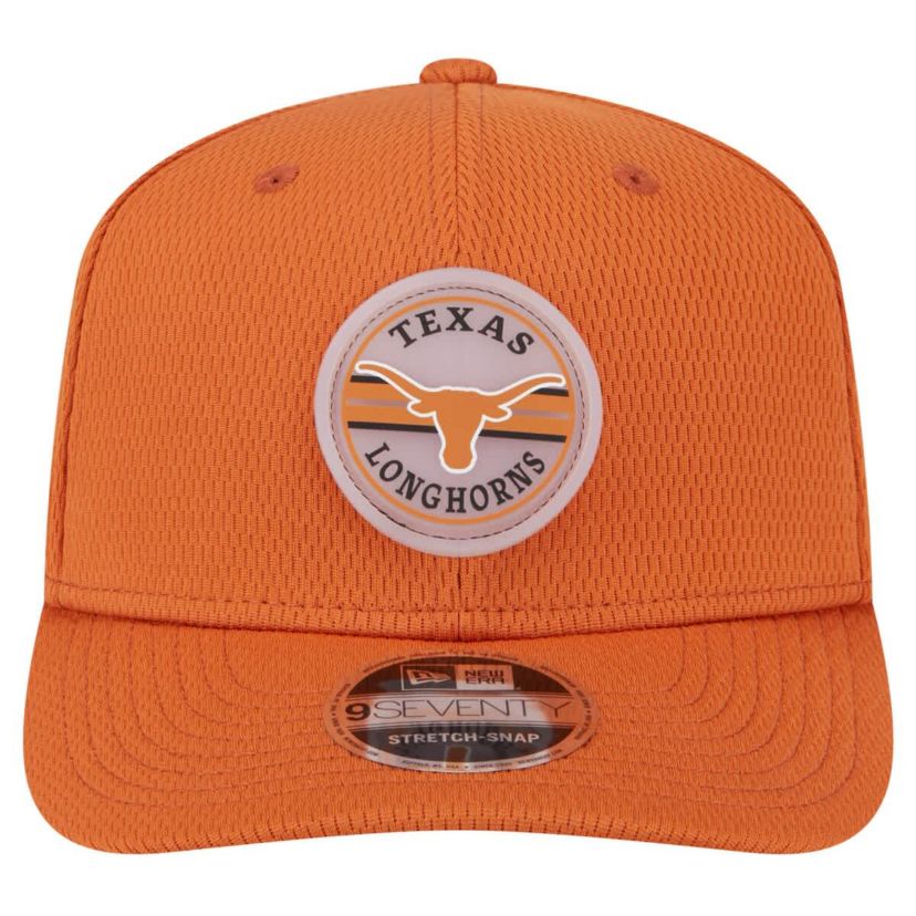 NCAA Burnt Texas Longhorns Patched 9SEVENTY Stretch-Snap Adjustable Hat