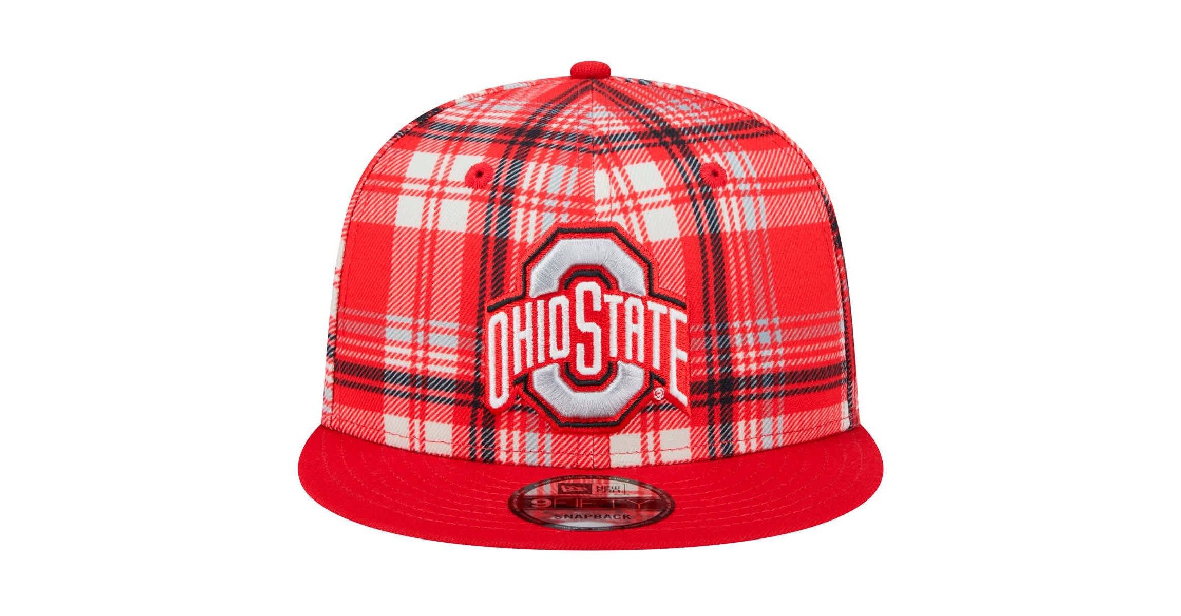 NCAA Ohio State Buckeyes Plaid 9FIFTY Snapback Hat