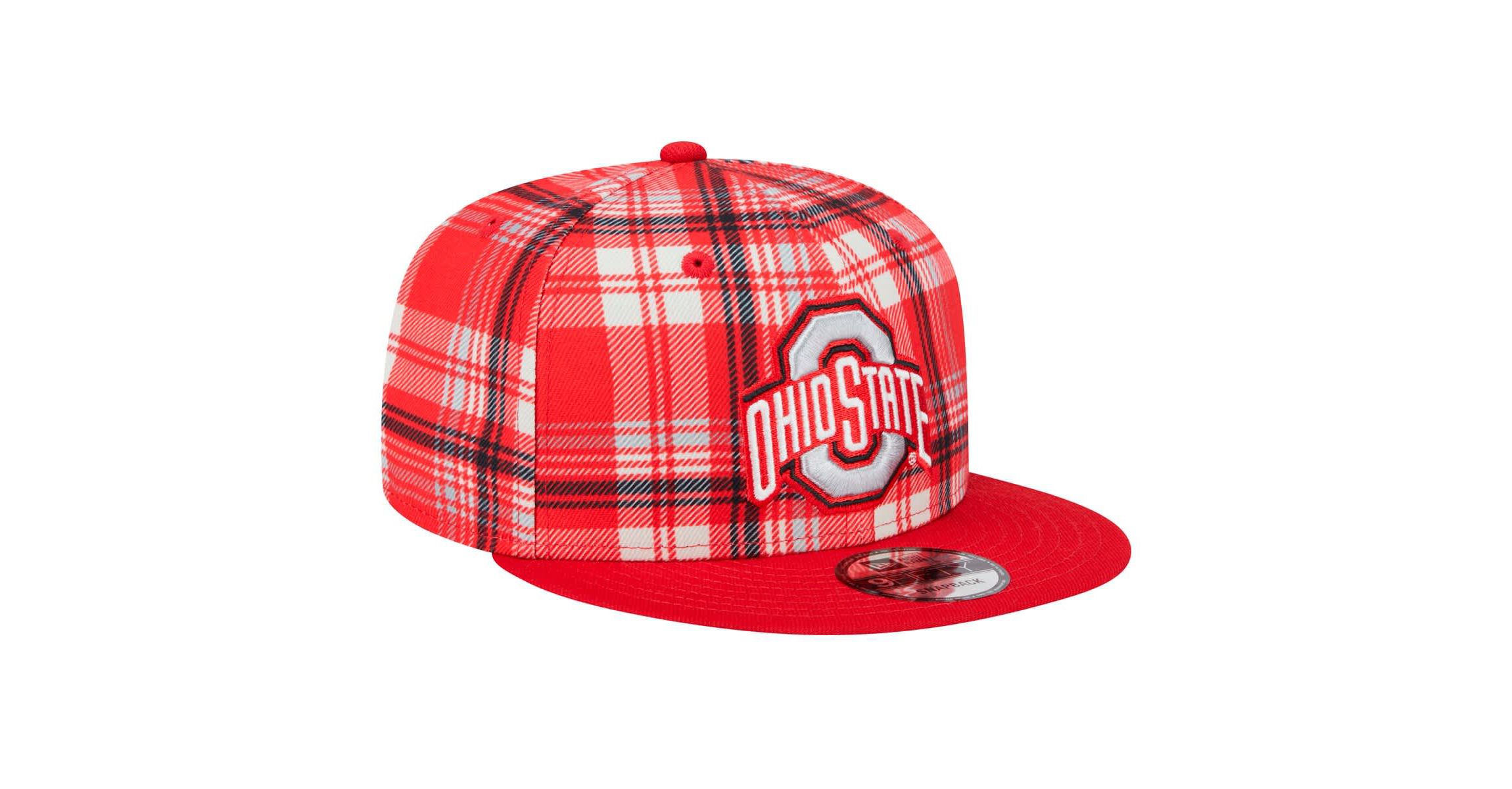 NCAA Ohio State Buckeyes Plaid 9FIFTY Snapback Hat