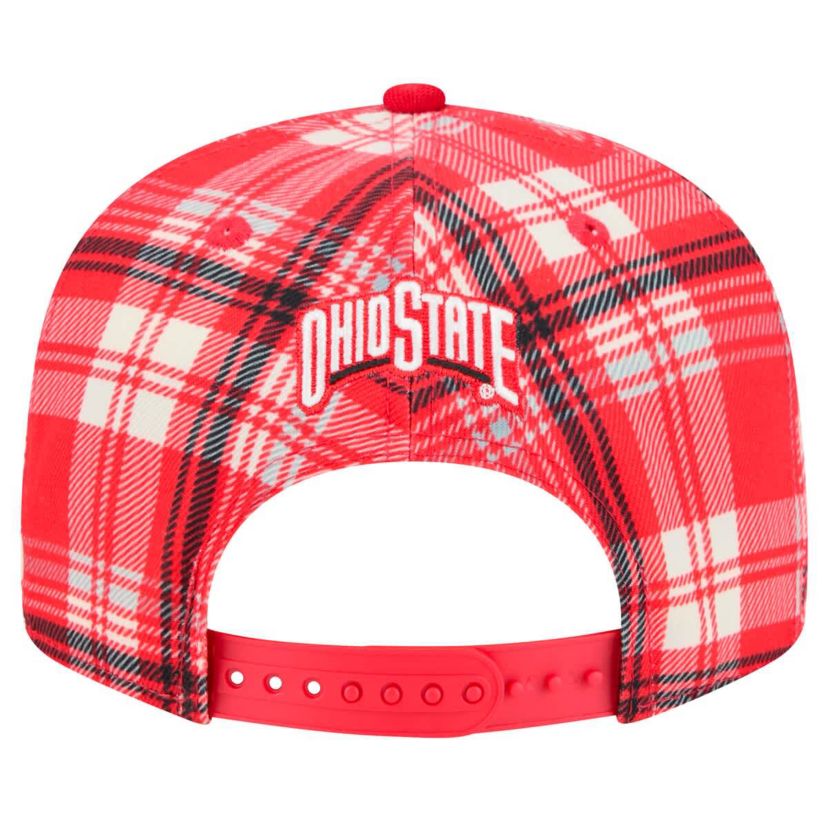 NCAA Ohio State Buckeyes Plaid 9FIFTY Snapback Hat