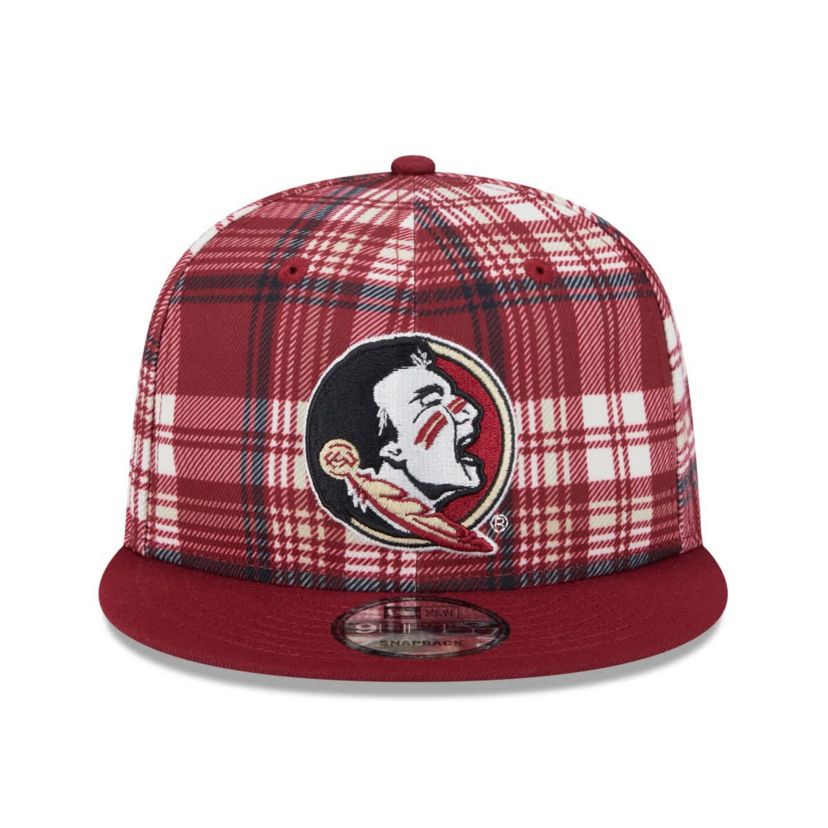 NCAA Florida State Seminoles Plaid 9FIFTY Snapback Hat