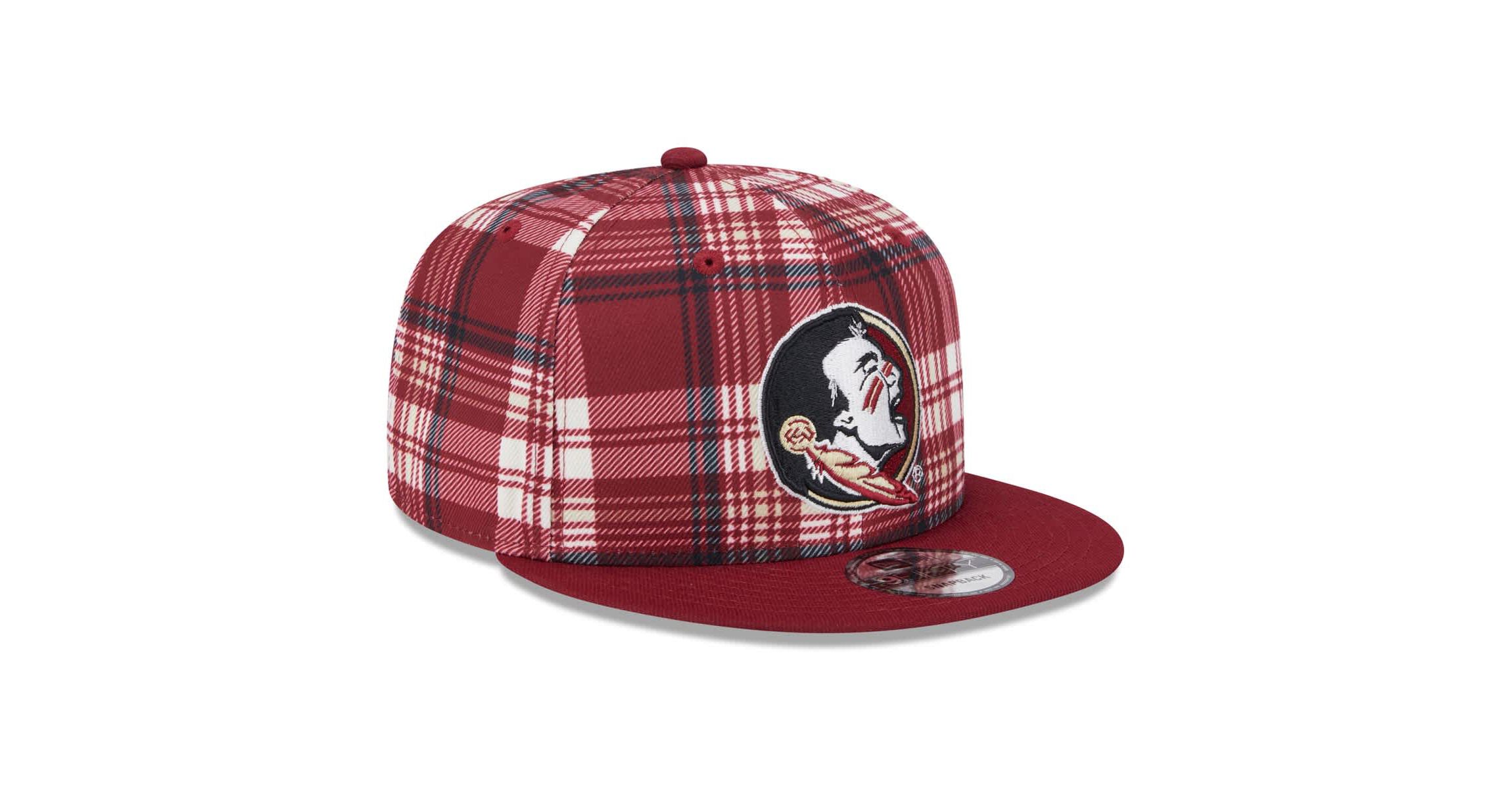 NCAA Florida State Seminoles Plaid 9FIFTY Snapback Hat